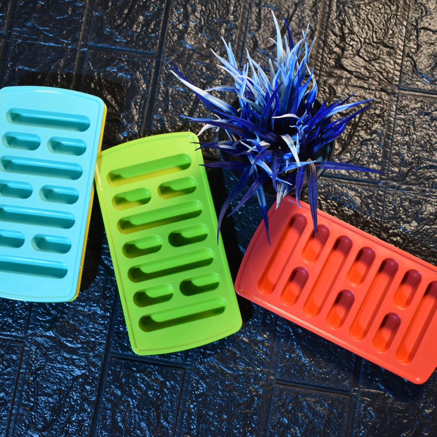 4-Piece Fancy Ice Tray Set | Multi-Purpose Ice Cube Molds for Household Use