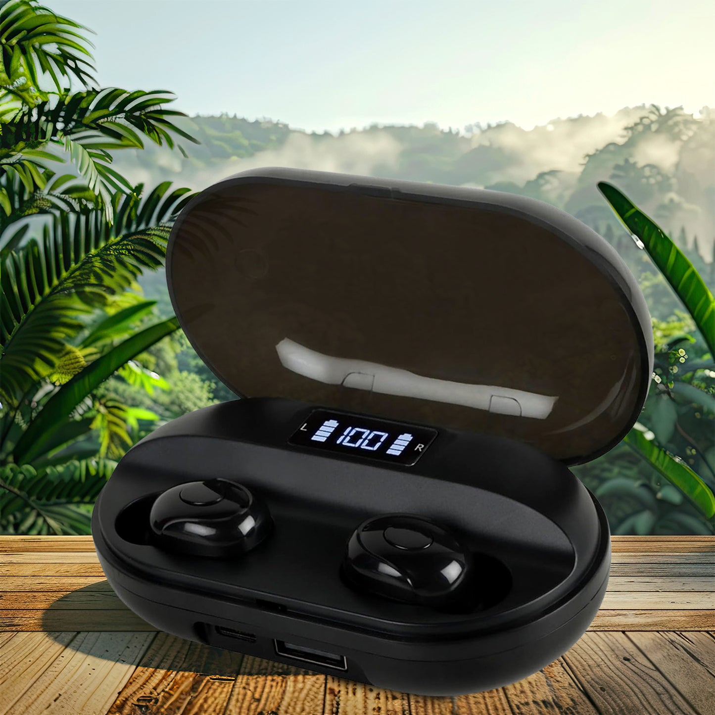 TWS Dual Pairing Wireless Earbuds with Mic – Long Playtime & ENC Noise Reduction