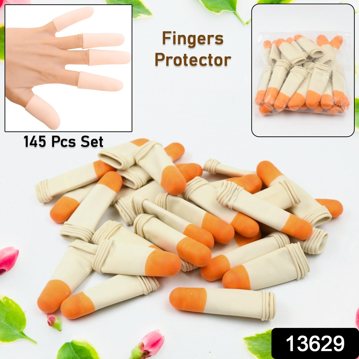 145 Pcs Silicone Finger Caps – Heat Resistant Finger Protectors for Cooking, Crafting & More