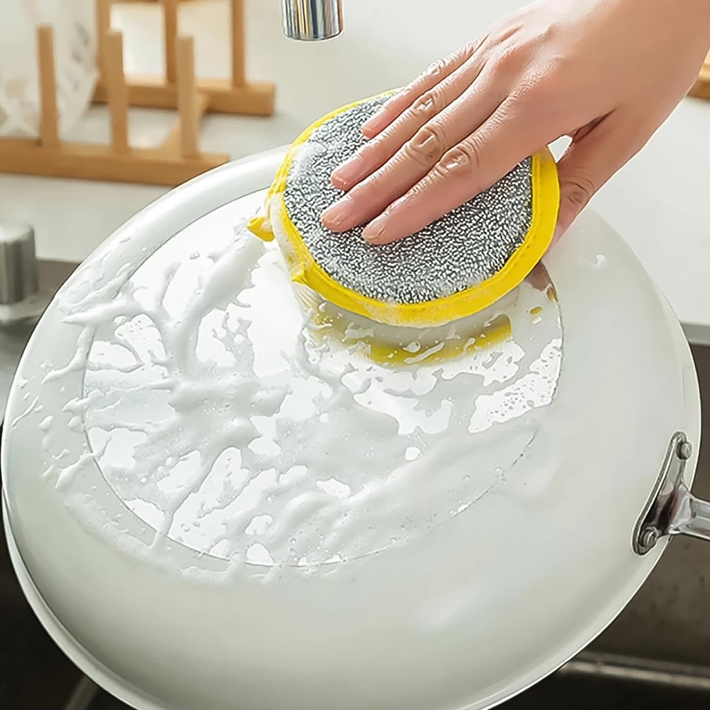 Double-Sided Dishwashing Sponge & Brush – Durable & Efficient Cleaning