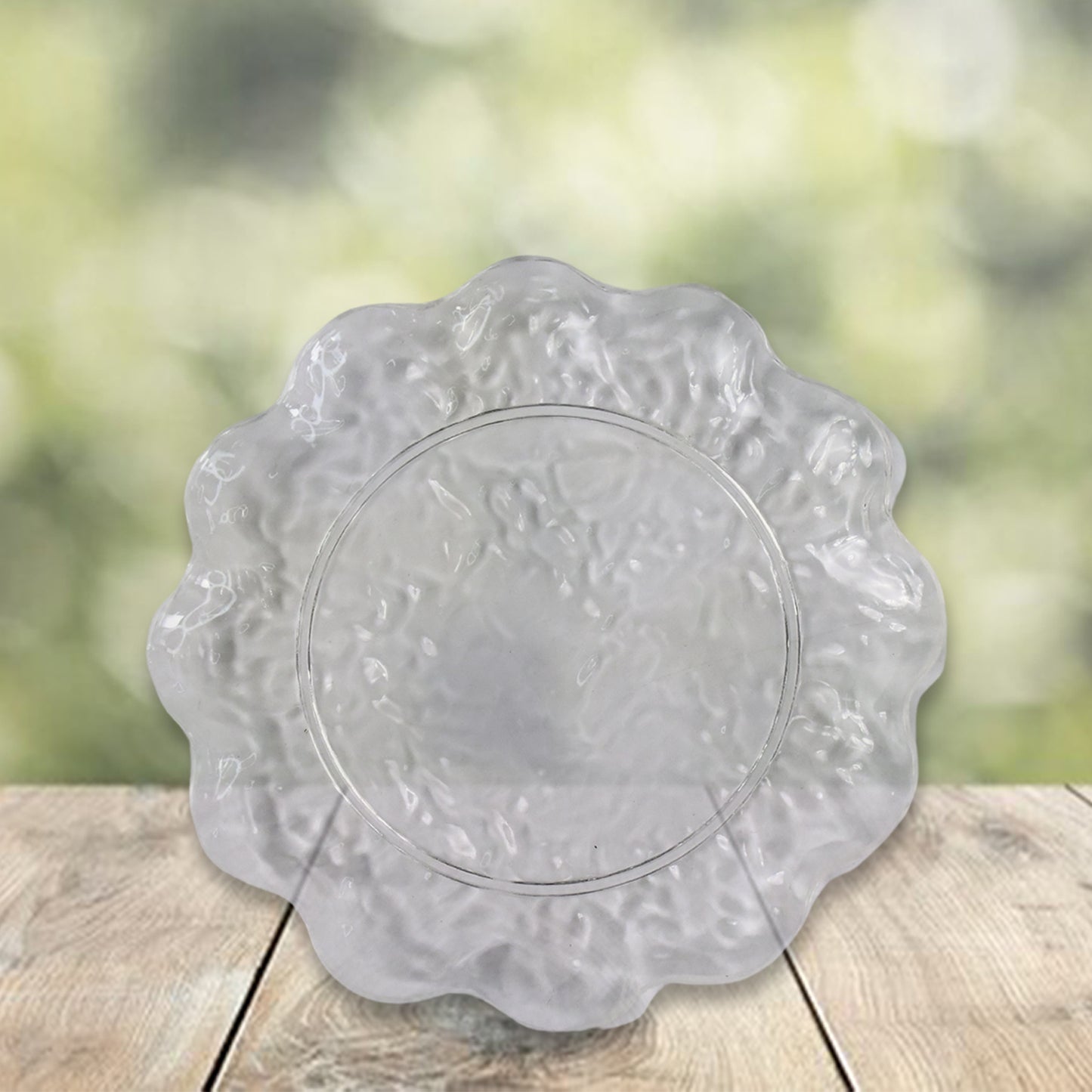 10-Piece Plastic Dinner Plates Set – Floral Design Household Dish Trays