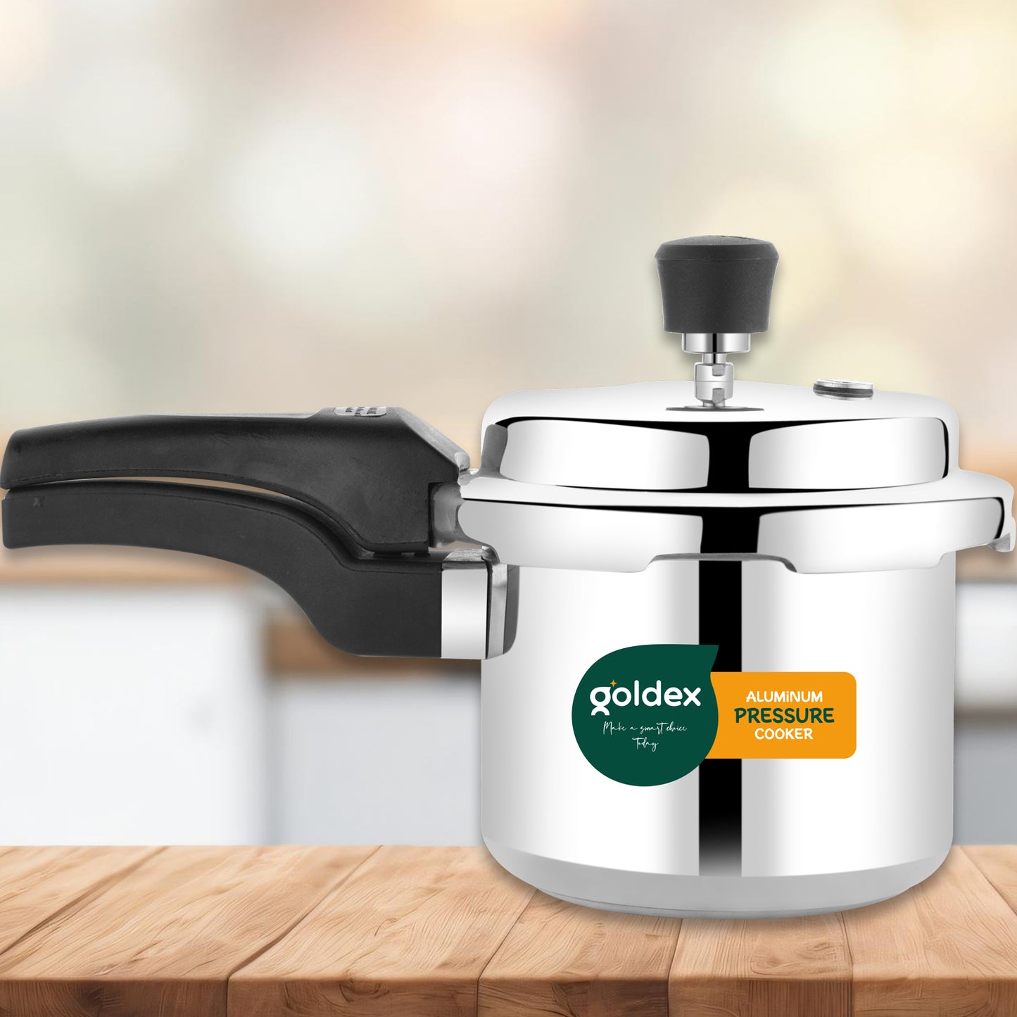 🍳 Aluminium Classic Goldex Pressure Cooker with Outer Lid – 3 Litres