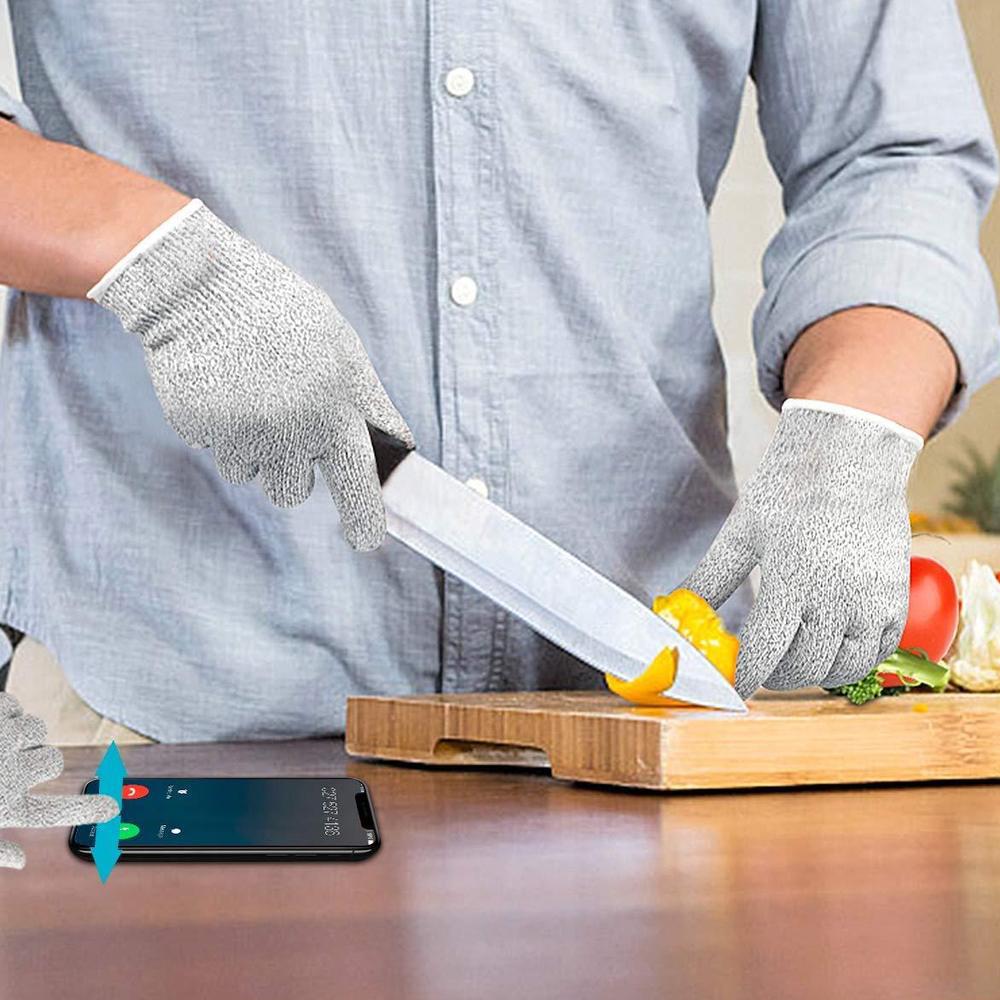 Anti-Cutting Resistant Hand Safety Gloves | Cut-Proof Protection Gloves (Multicolor)
