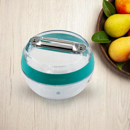 Multifunctional Round Shape Peeler with Container | Removable & Washable Fruit/Vegetable Peeler