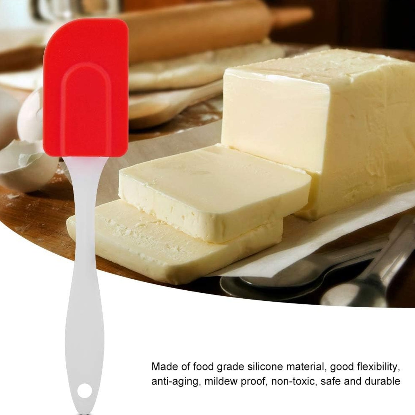 Silicone Cooking Spatula – 18cm Non-Stick Heat-Resistant Kitchen Tool