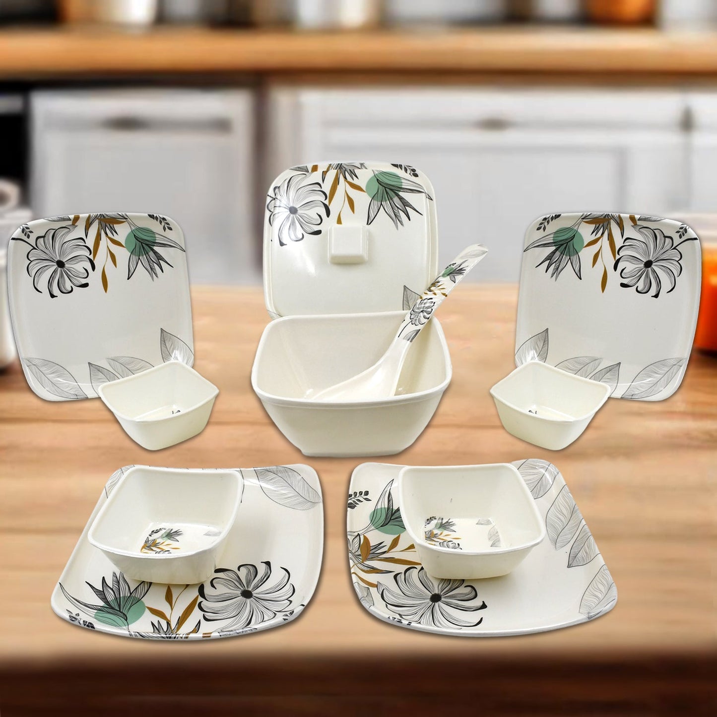 Divine 11-Piece Dinner Set – Elegant Tableware for Home & Dining