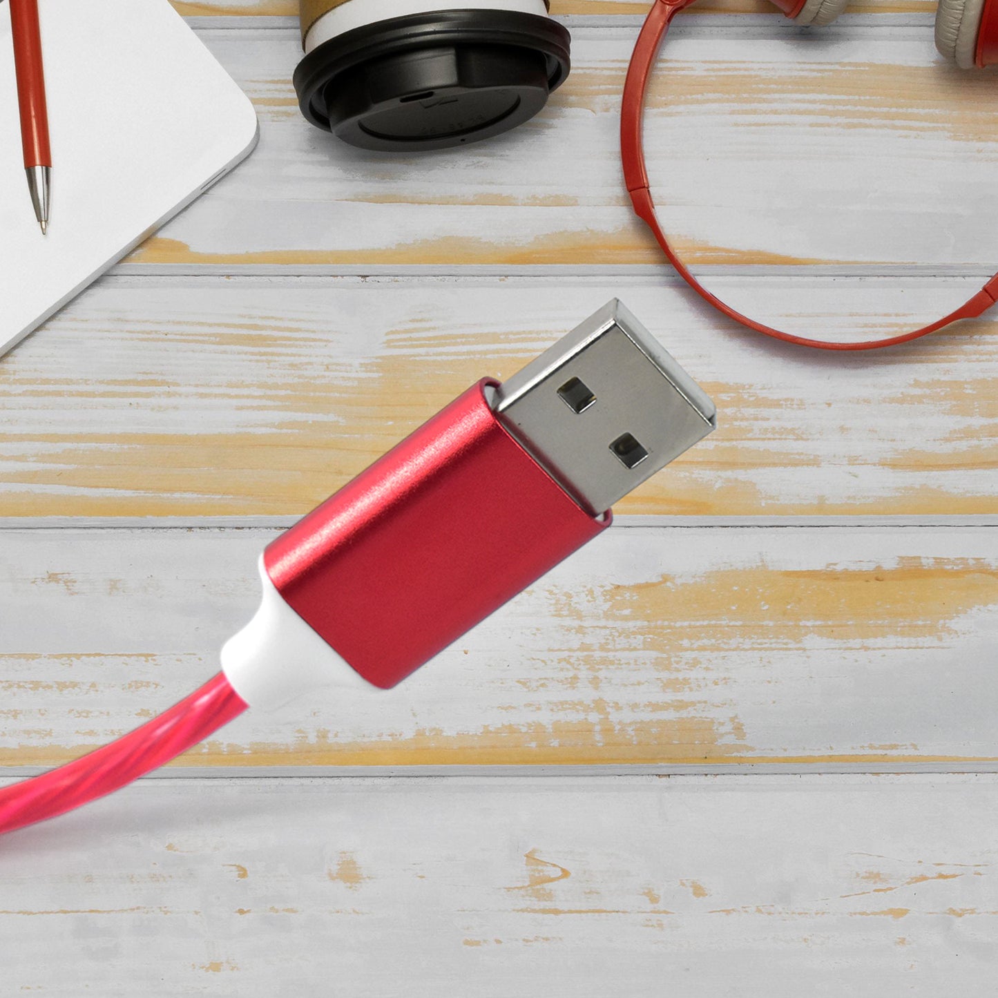 3-in-1 Charging Cable – Light Up Fast Charger for iPhone, Android & USB-C | 1 PC