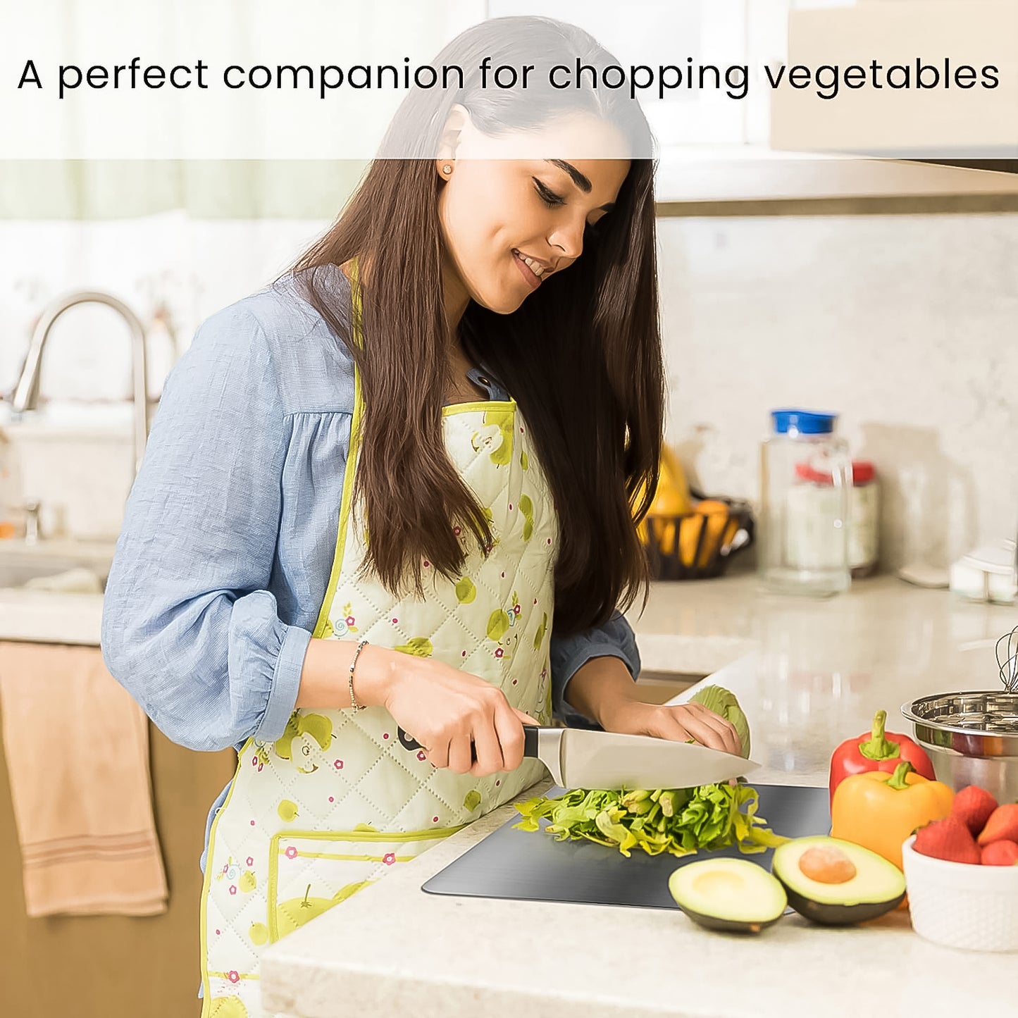 Stainless Steel Chopping Board – Durable, Hygienic & Rust-Resistant (31×20 cm) 🔪🥦✨