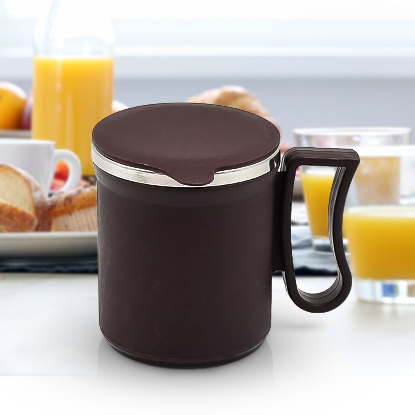 Stainless Steel Coffee Mug with Lid | 200ml Insulated Cup