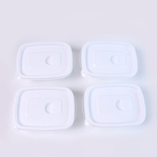 4-Piece Microwave-Safe Food Storage Containers – 400ml Airtight & BPA-Free 🍱🔥