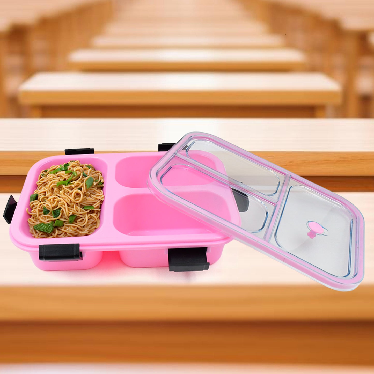 3-Compartment Insulated Lunch Box | Leakproof & Portable