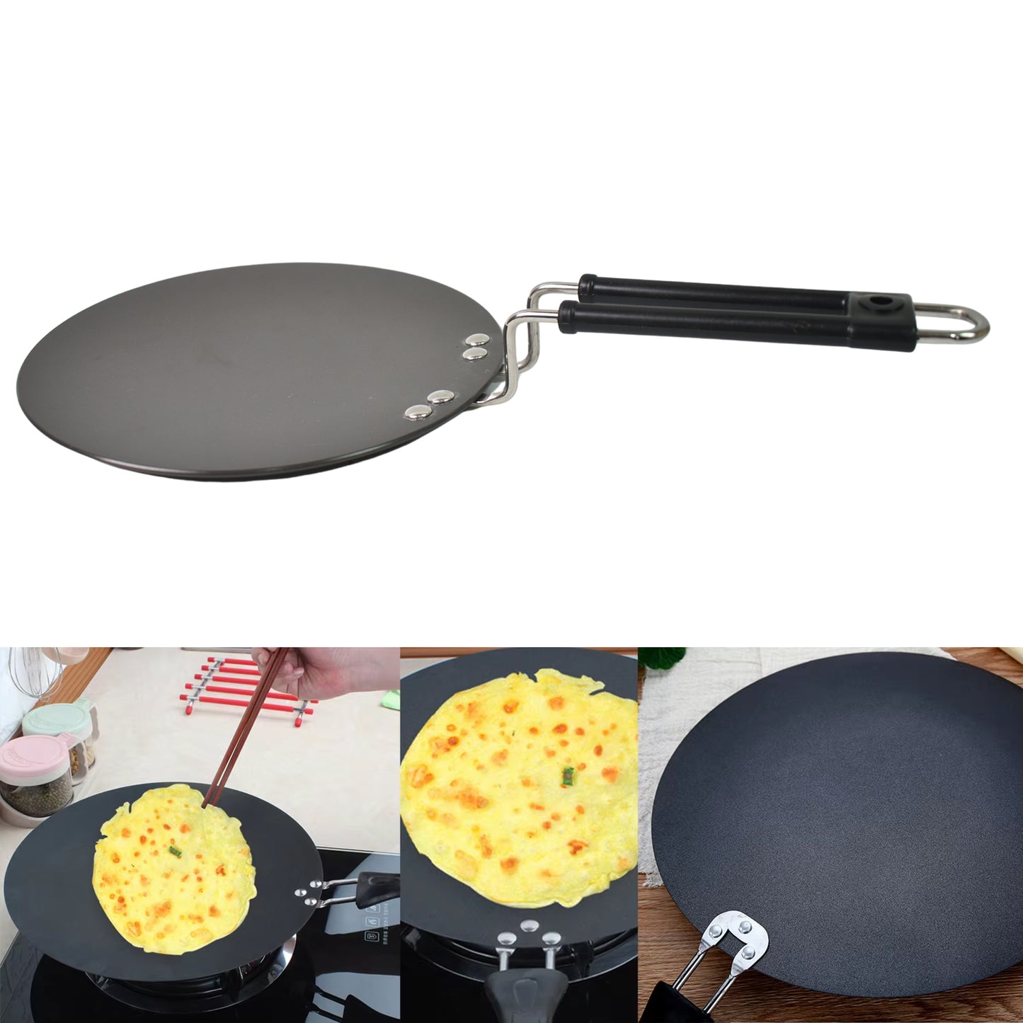 🍳 Multi-Purpose Aluminium Roti Tawa – 9 Inch