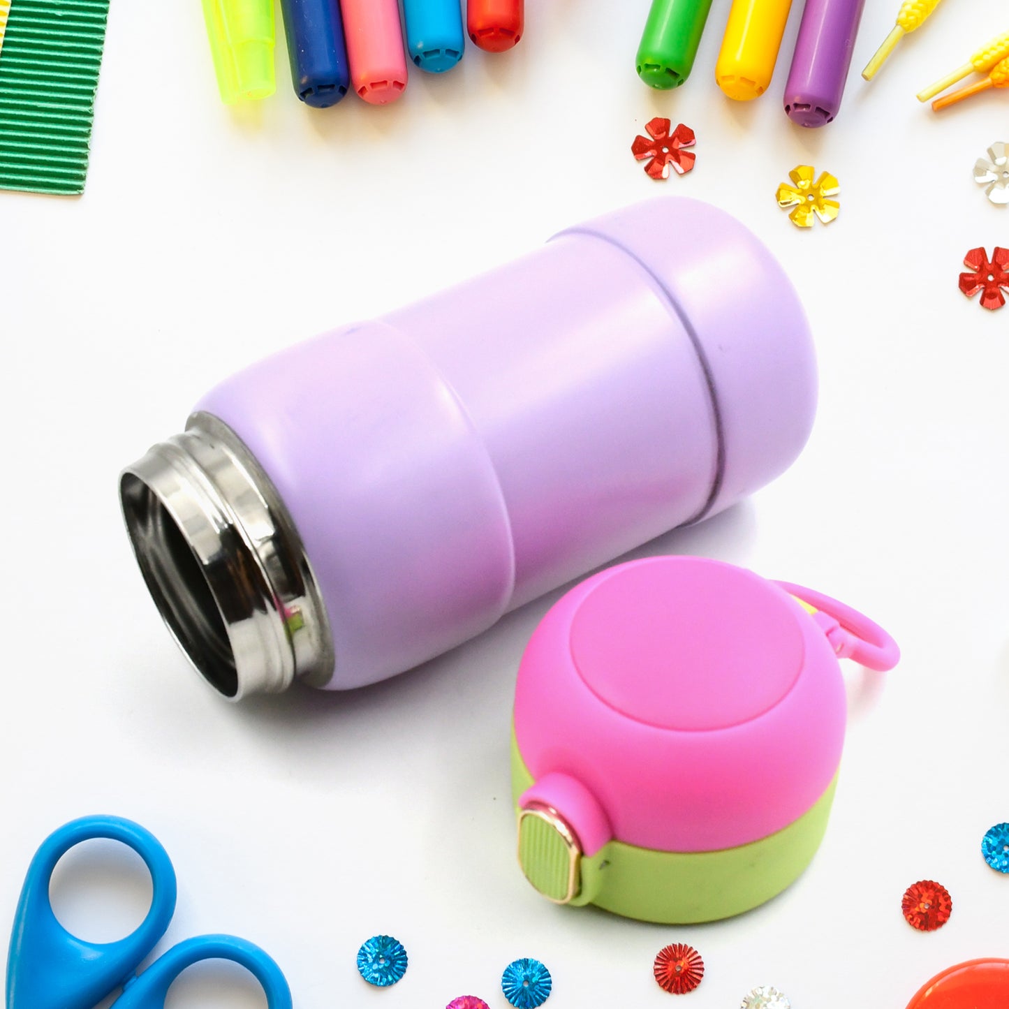 400ml Stainless Steel Water Bottle – Cute, Spill-Proof & BPA-Free for Kids & Adults 🦆🚰✨