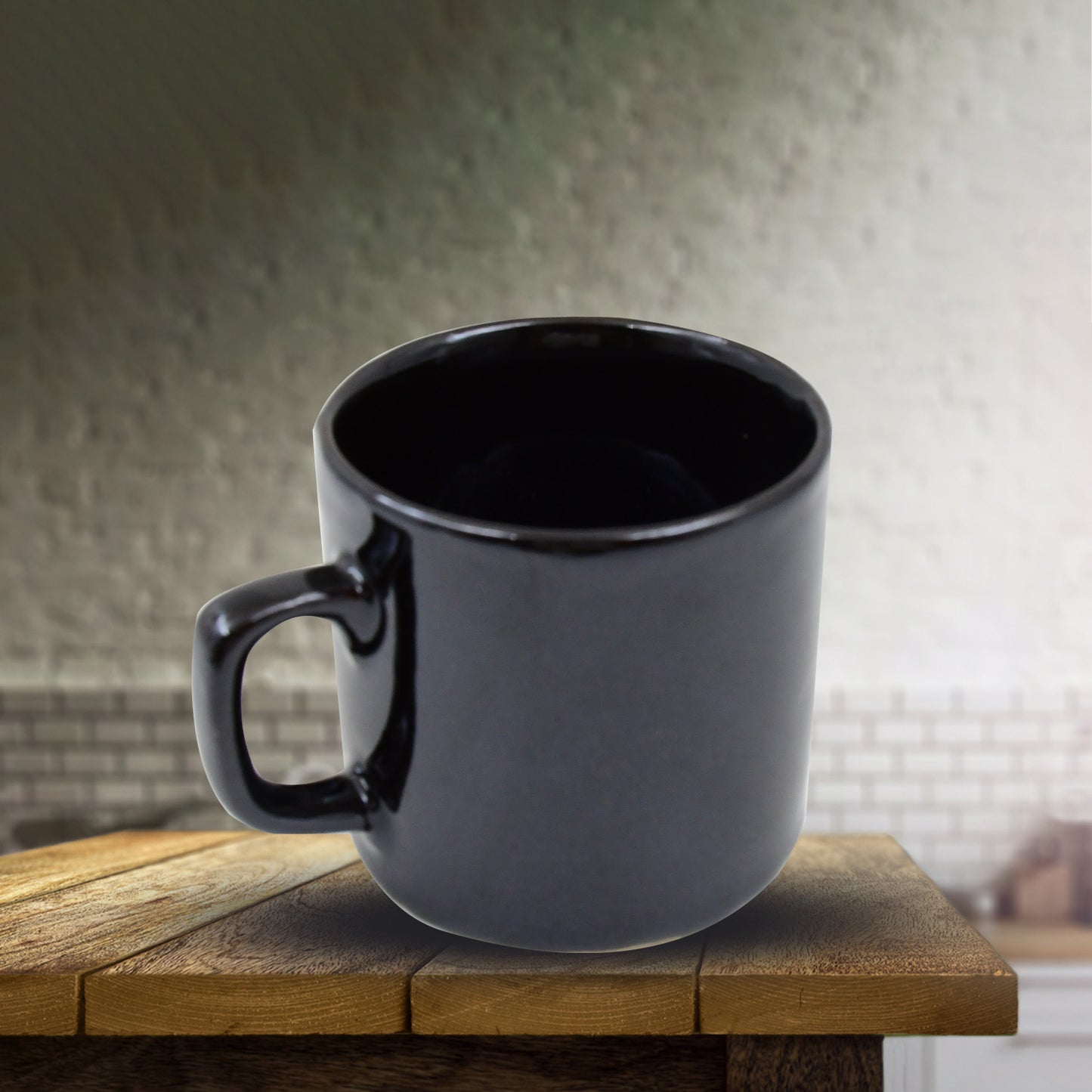 Hide & Seek Ceramic Tea Cups with Round Serving Bowl – 4-Piece Set