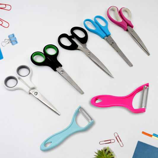 Multipurpose Stainless Steel Kitchen Scissors & Peeler Set | 2-Piece Combo