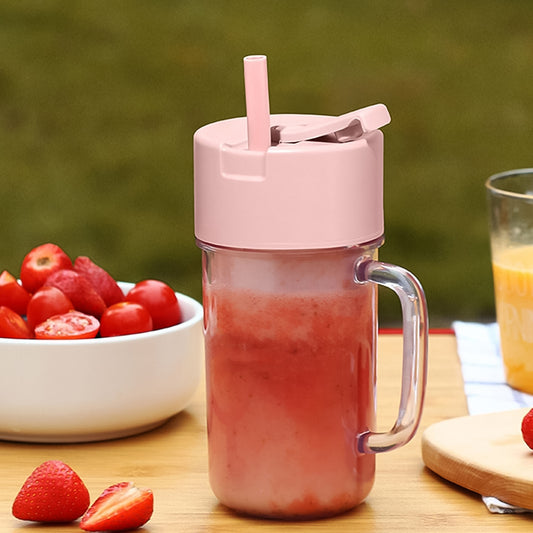 Portable Crusher Juicer | USB Rechargeable 6-Blade Blender (420ml)