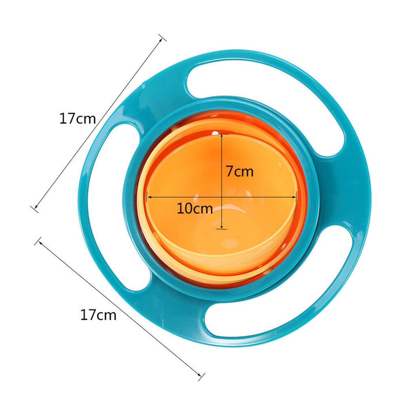 Rotating Baby Bowl | Spill-Proof Toddler Feeding Bowl for Mess-Free Meals