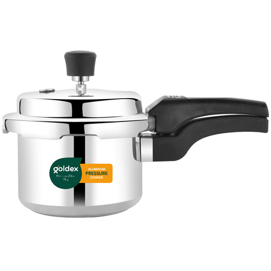 🍲 Aluminium Classic Goldex Pressure Cooker with Outer Lid – 2 Litres