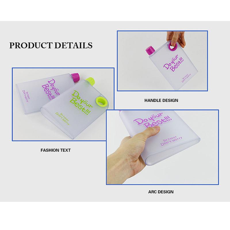 Notebook Style Slim Water Bottle – 380ml | Portable & Stylish Hydration
