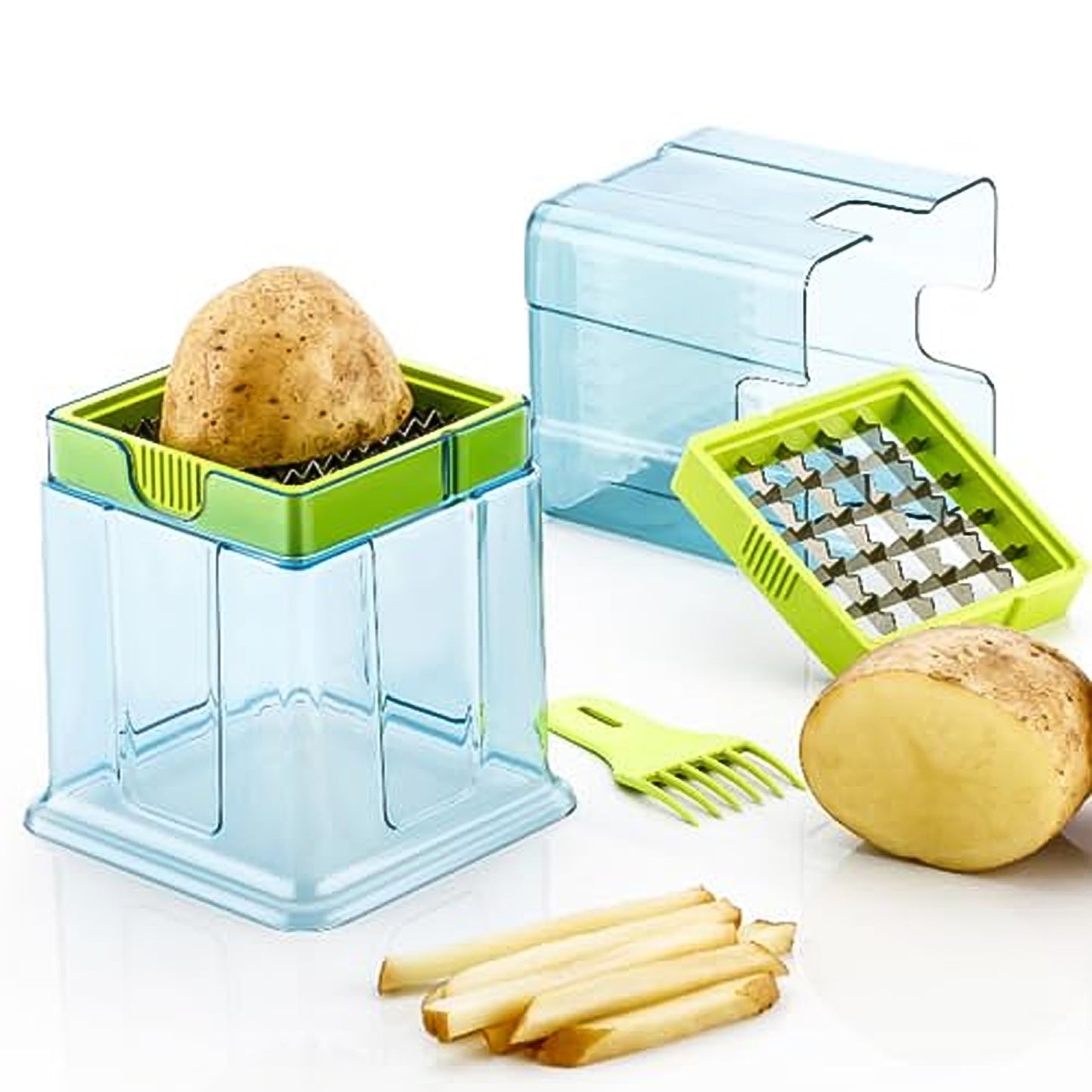 2-in-1 Potato Chipser & French Fries Cutter | Easy Finger Chips Maker