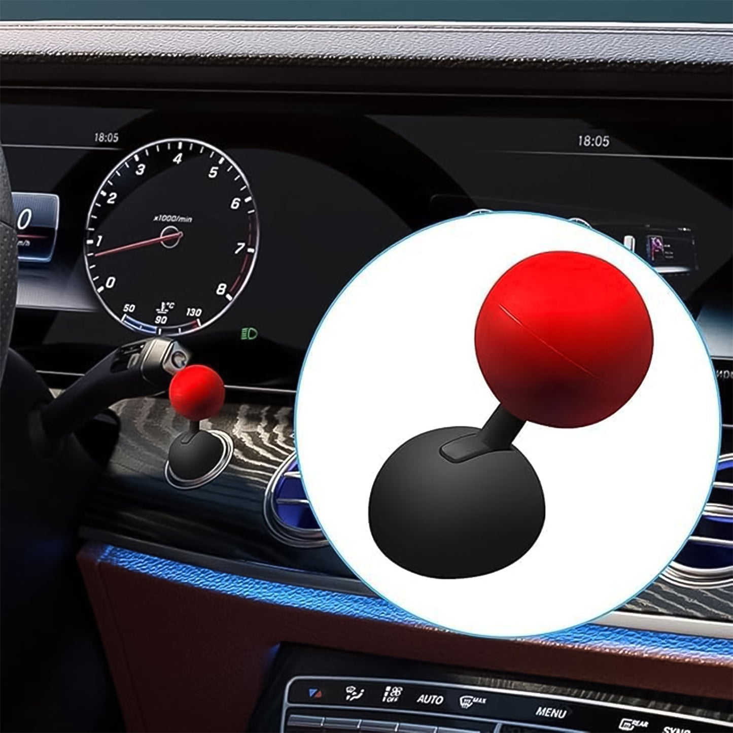 Car Push Start Button Cover – Ball Design Rocker Style for Engine Start 🔘🚗⚙️
