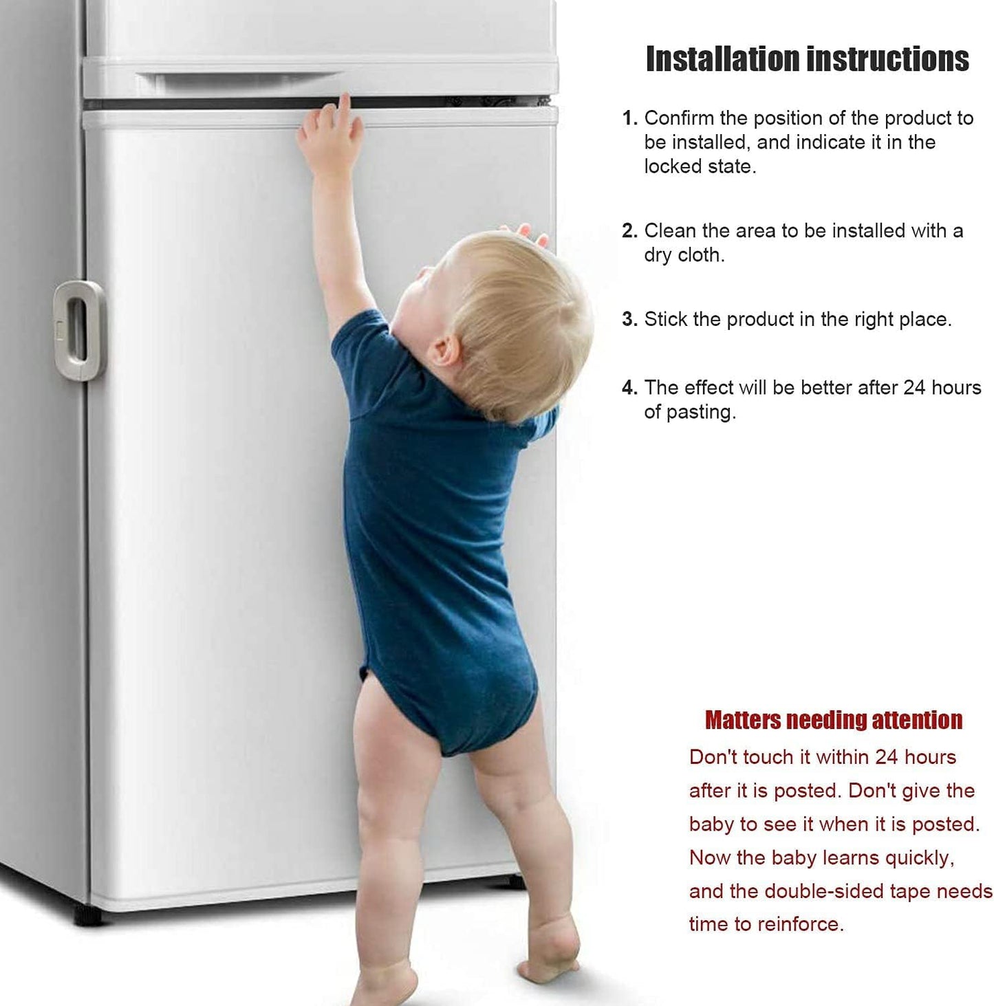 Fridge & Freezer Door Lock – Baby Safety & Childproof Latch 🔒👶
