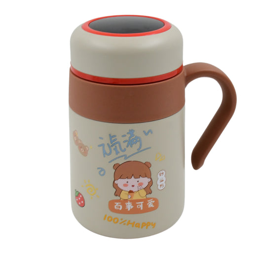 Stainless Steel Mug Bottle - Vacuum Insulated Cup with Handle – 550 ml – Durable, Leak-Proof, Stylish Travel Mug