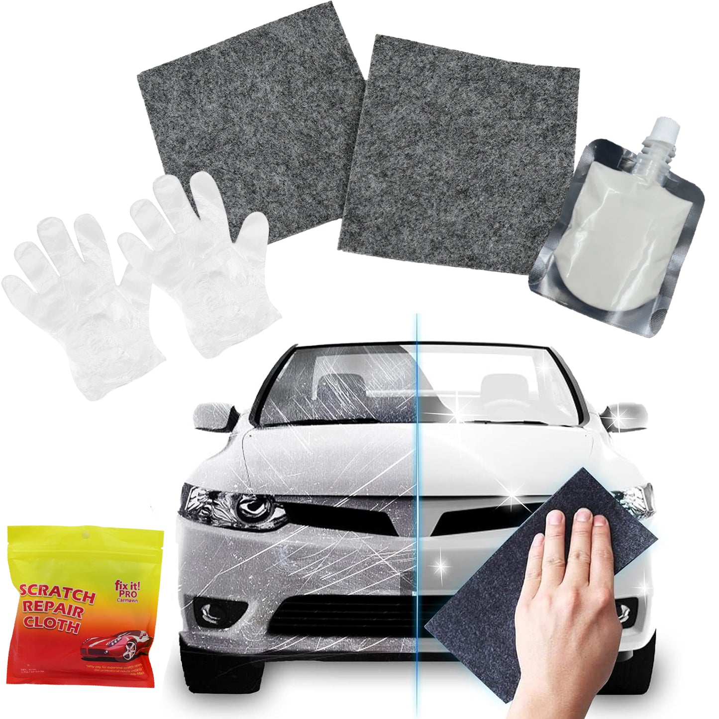 Nano Magic Car Scratch Remover Cloth – Easy Car Paint Repair & Polishing