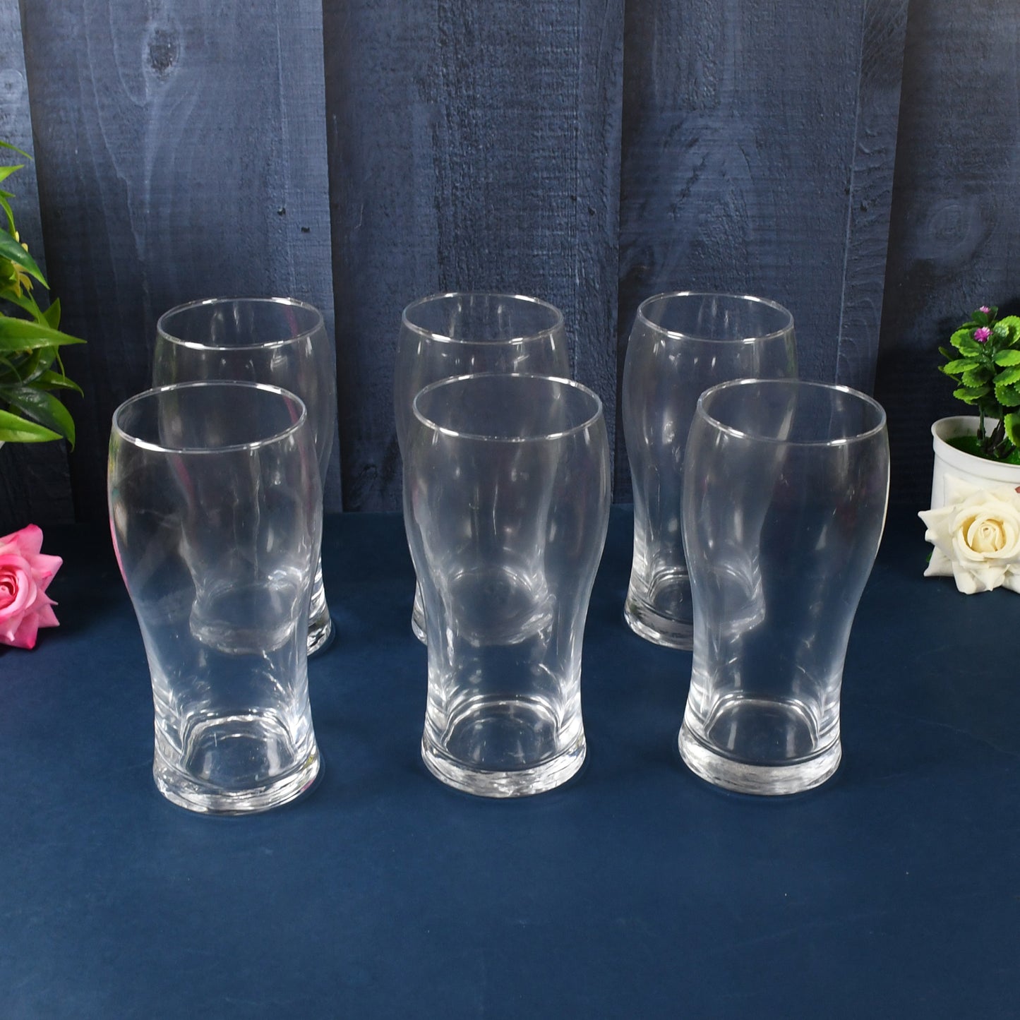 🥂 Juice & Water Glass Tumbler – Pure Glass, 6 Pcs Set