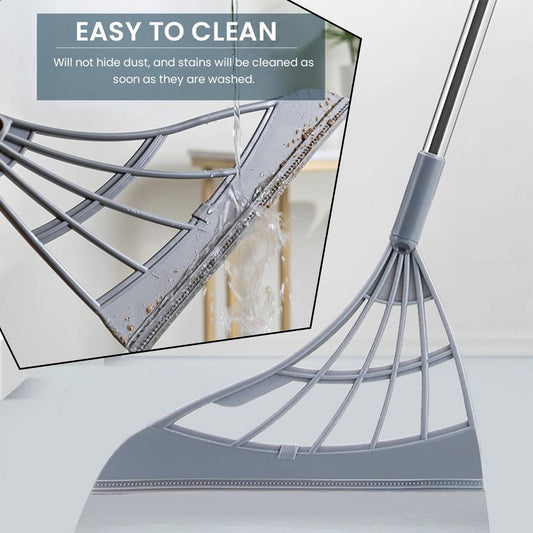 Durable Eco-Friendly Broom with Scraper | Efficient Floor Cleaning Tool