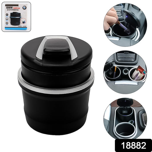 🚗 Portable Car Ashtray with Lid & Blue LED Light – Keep Your Car Clean & Fresh!