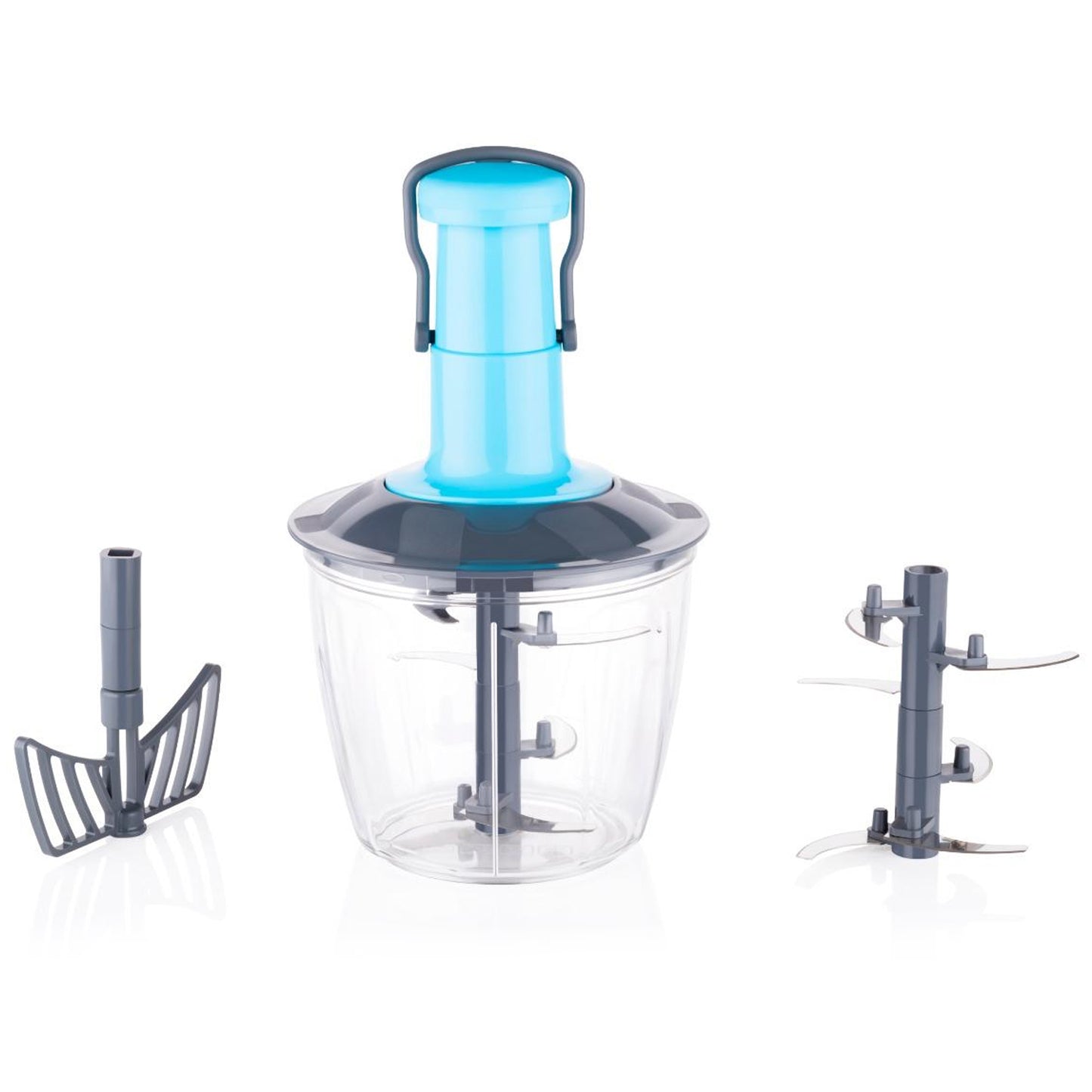 6-Blade Manual Hand-Press Vegetable Chopper – 1100ml, Fast & Easy Chopping 🥕🔪✨