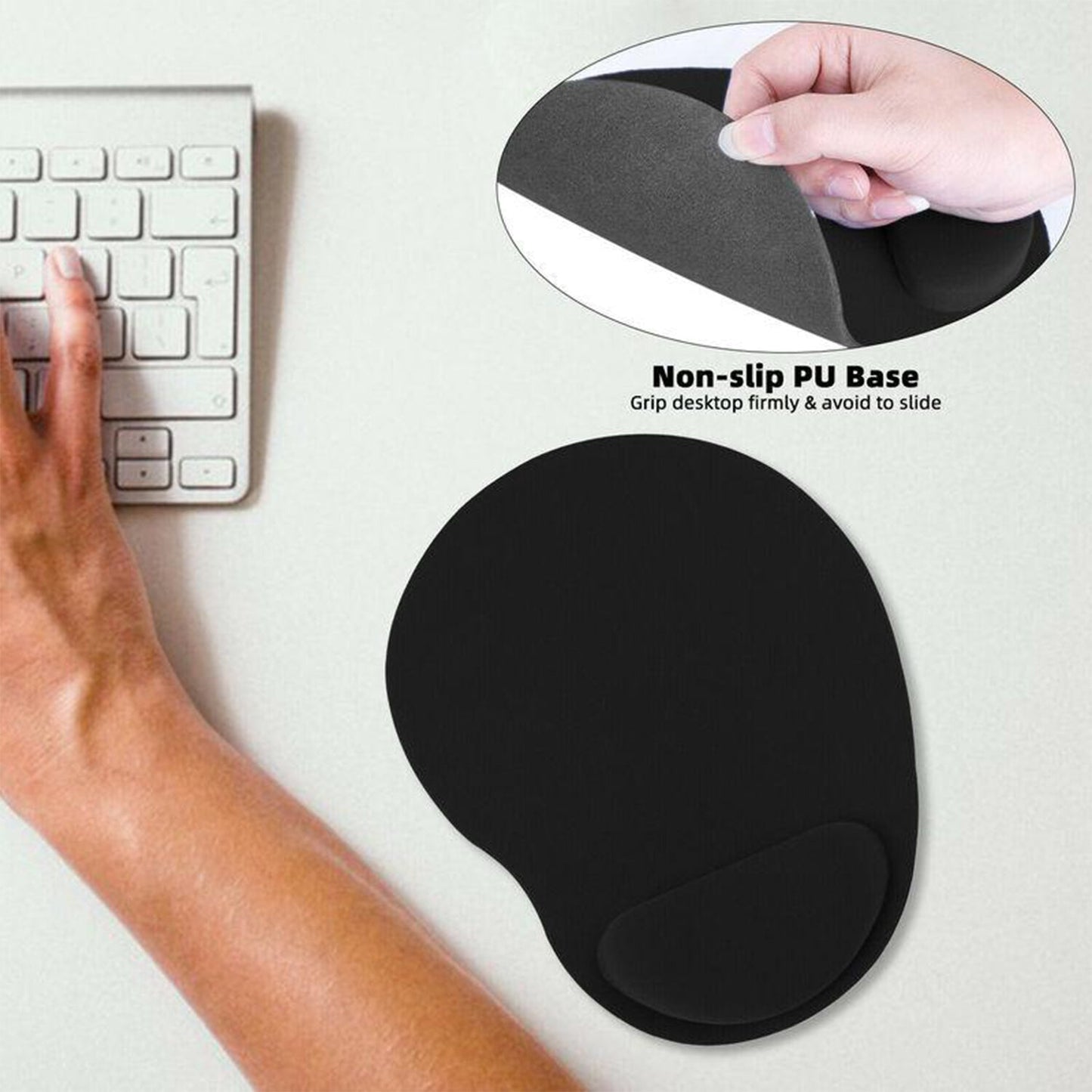 🖱️ 6161 Wrist Support Mouse Pad – Ergonomic Comfort for Long Hours