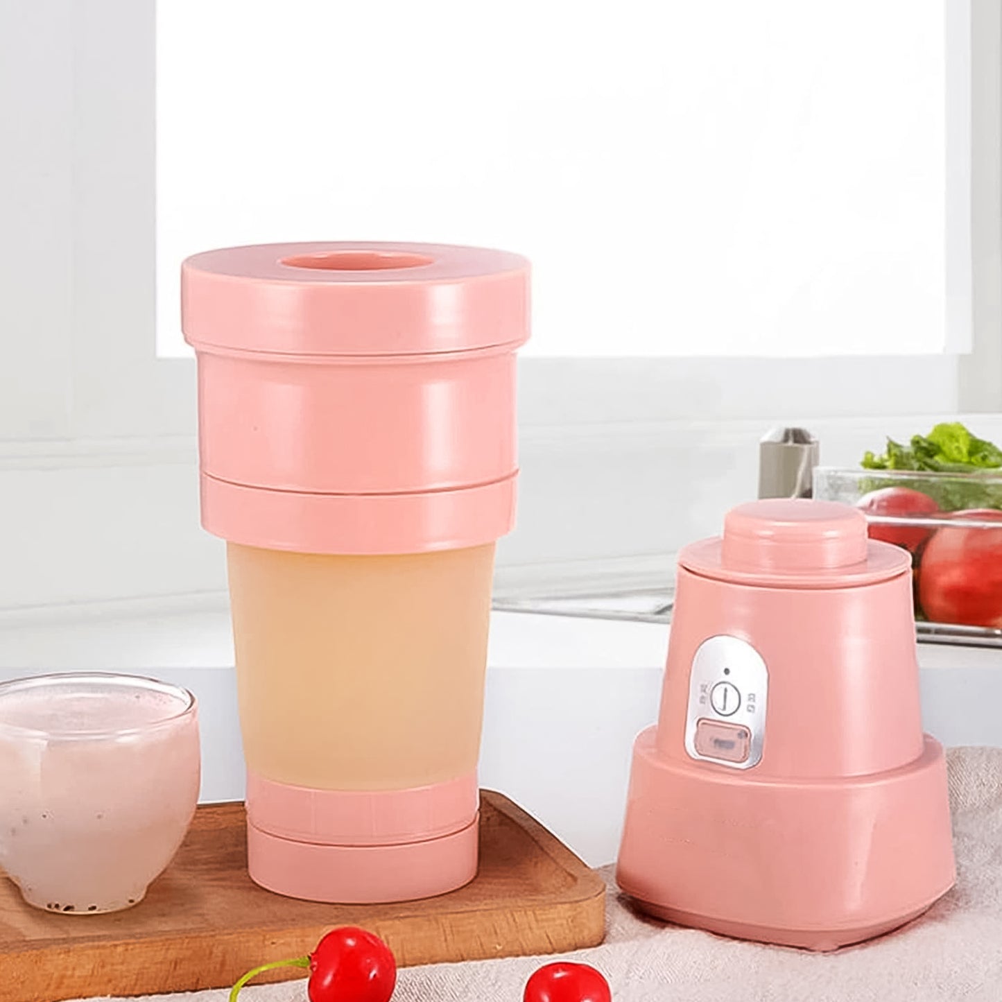Foldable Electric Juicer | 500ml Portable Blender with 6 Blades