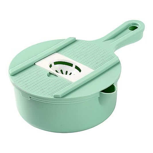 🥕 6-in-1 Vegetable Chopper with Drain Basket – Multifunctional Slicer Set
