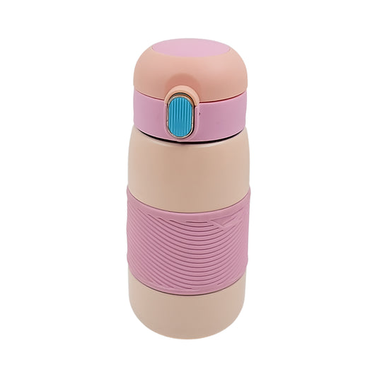 420ml Insulated Stainless Steel Bottle – Leakproof, Rubber Grip & Travel-Friendly 🚰❄️🔥