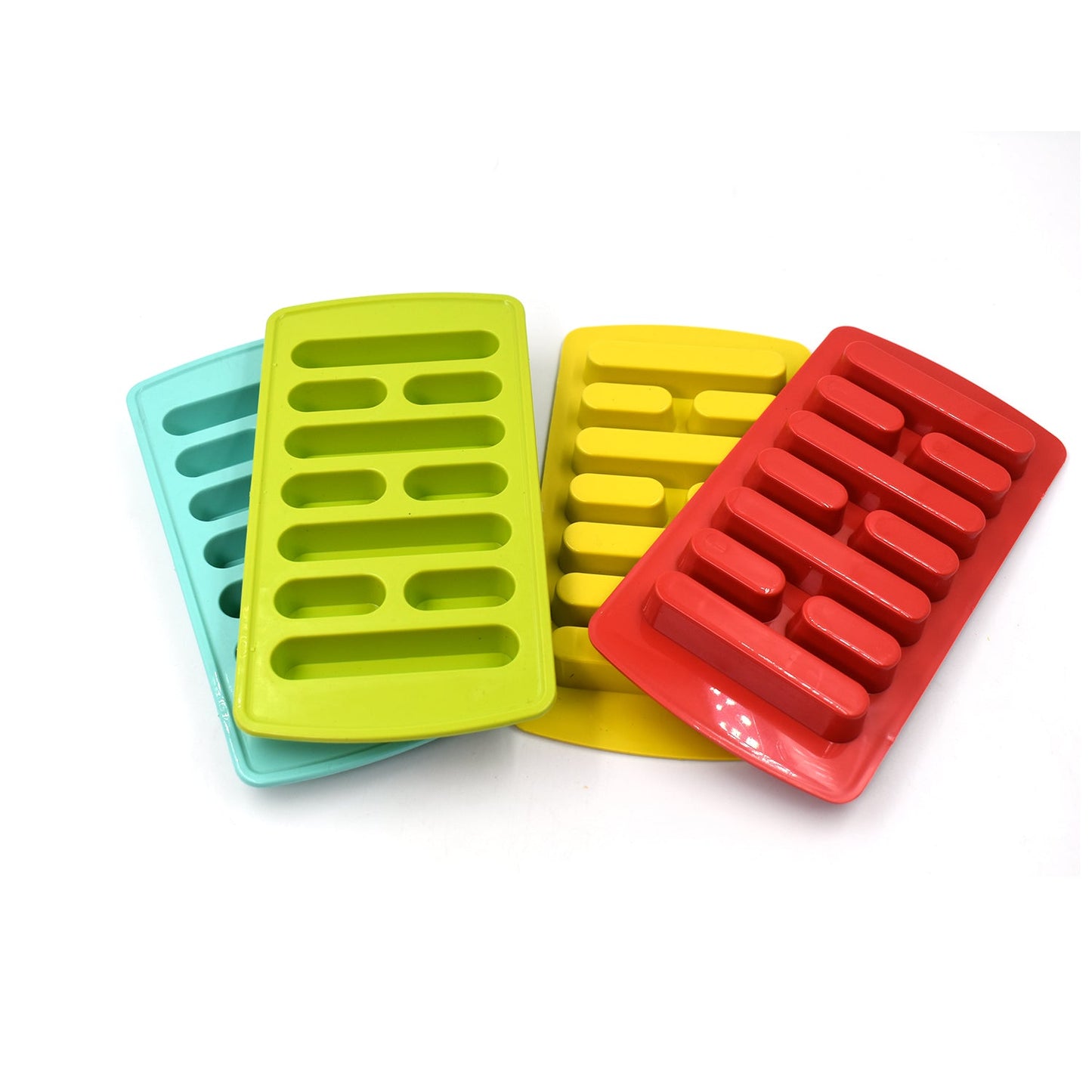 4-Piece Fancy Ice Tray Set | Multi-Purpose Ice Cube Molds for Household Use