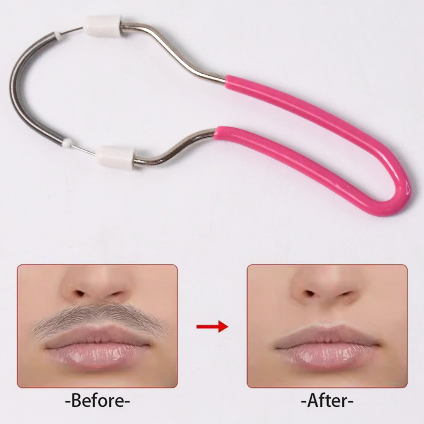 Facial Hair Remover Spring – Portable, Painless Facial Hair Epilator for Women
