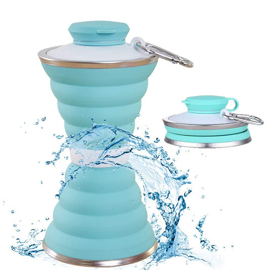 Silicone Traveling Water Bottle – Leak-Proof, Collapsible & BPA-Free for Outdoor Adventures