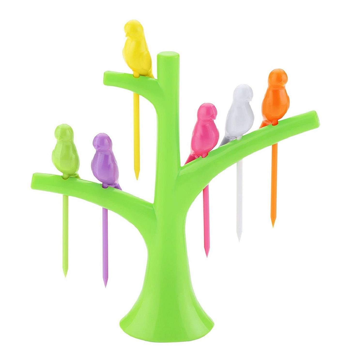 🐦 Bird Fork Set Chirpy & Charming Appetizer Forks (With Color Box Packing)