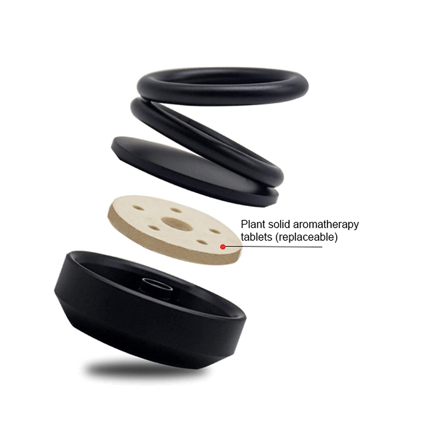 Solar-Powered Car Aroma Diffuser – 360° Rotating Car Air Freshener