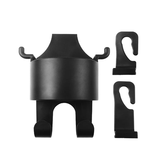3-in-1 Car Headrest Backseat Organizer – Cupholder, Phone Holder & Hooks 🚗