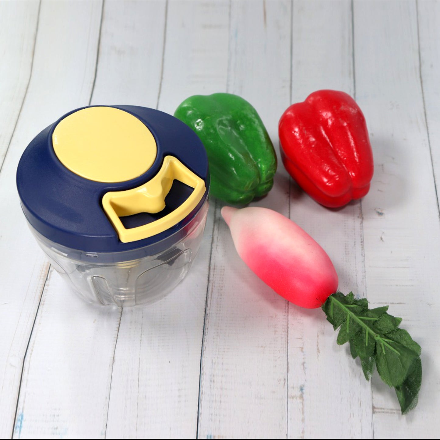 🥕🔪 0089 Chopper with 4 Blades – 650ml Manual Food Chopper