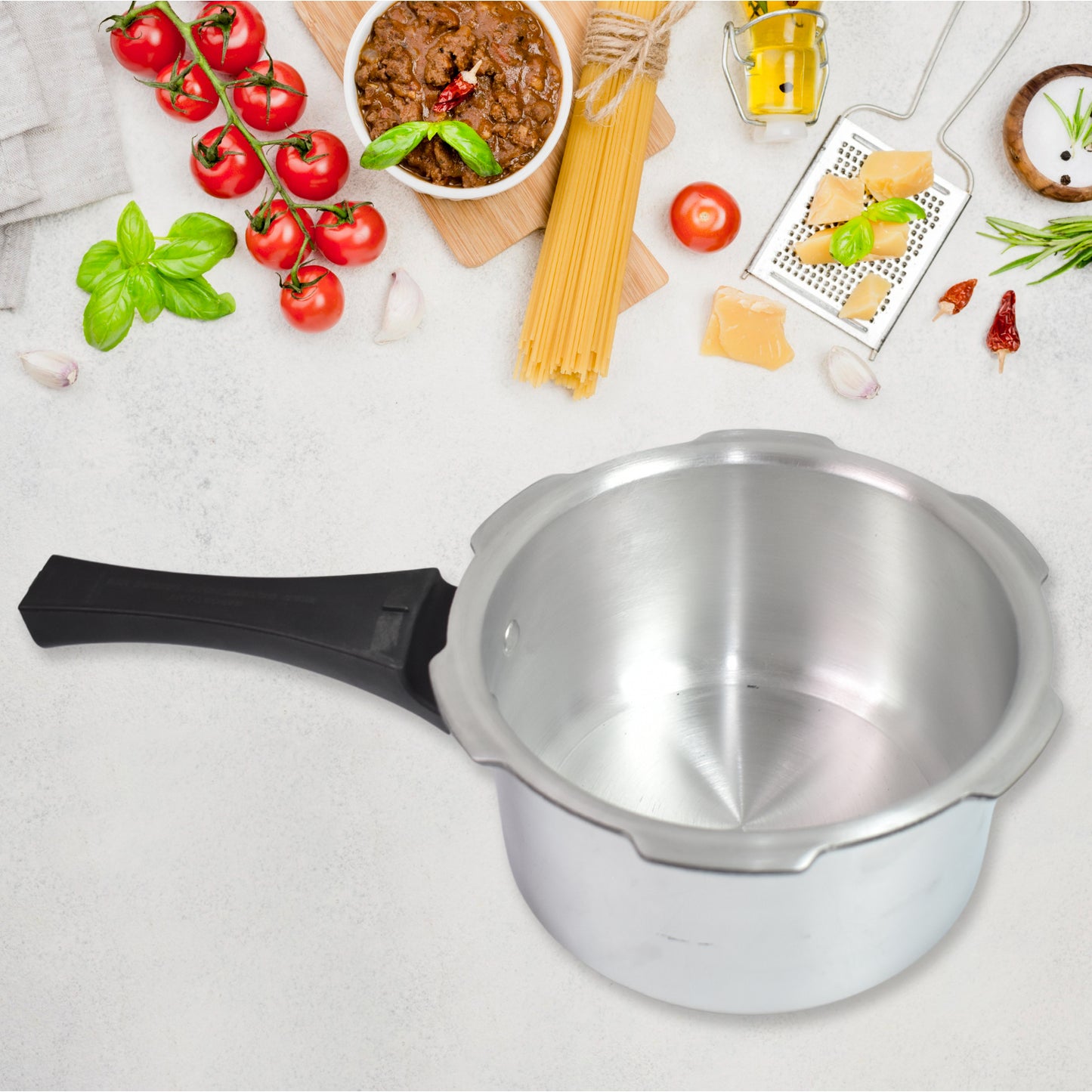 🍲 Aluminium Rays Pearl Pressure Cooker with Outer Lid – 2.5 Litres