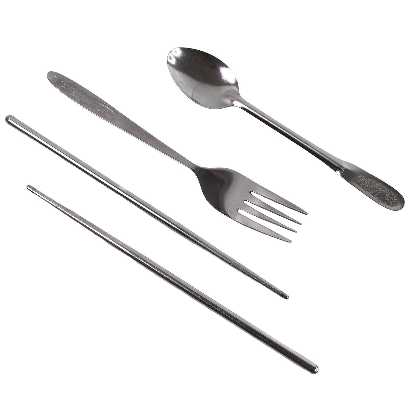 Portable Travel Utensils Set – 4-Piece Camping Cutlery with Case 🍴🌍