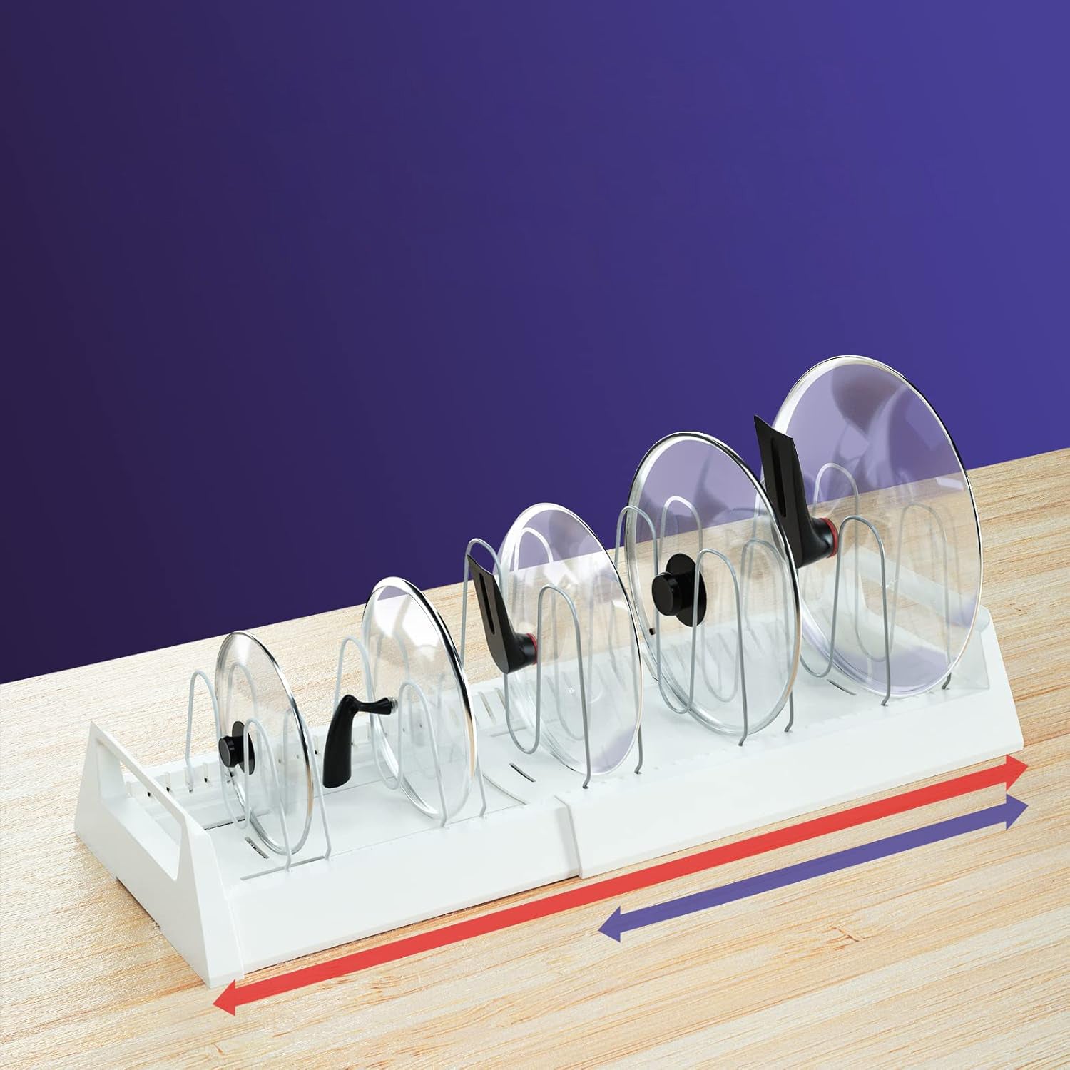 Adjustable Pots & Pans Organizer Rack – Space-Saving Under Cabinet Storage 🏡🔧