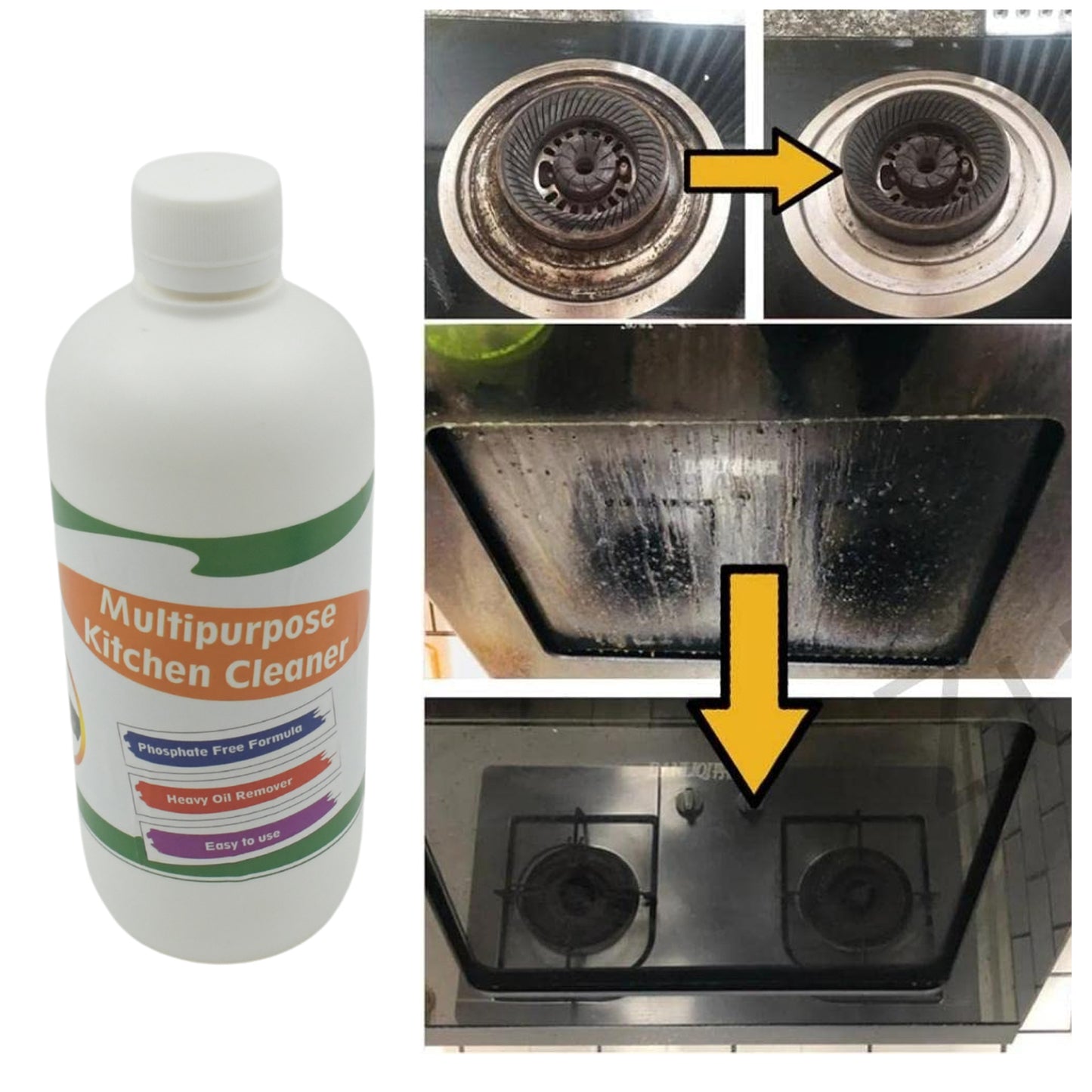 Magic Kitchen Degreaser Spray | Oil & Grease Stain Remover – 500ml