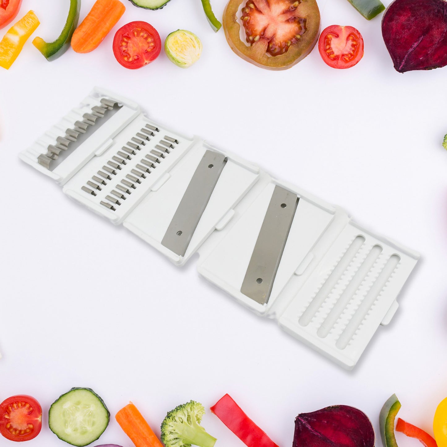 6-in-1 Vegetable Slicer & Cutter with Container | Kitchen Tool
