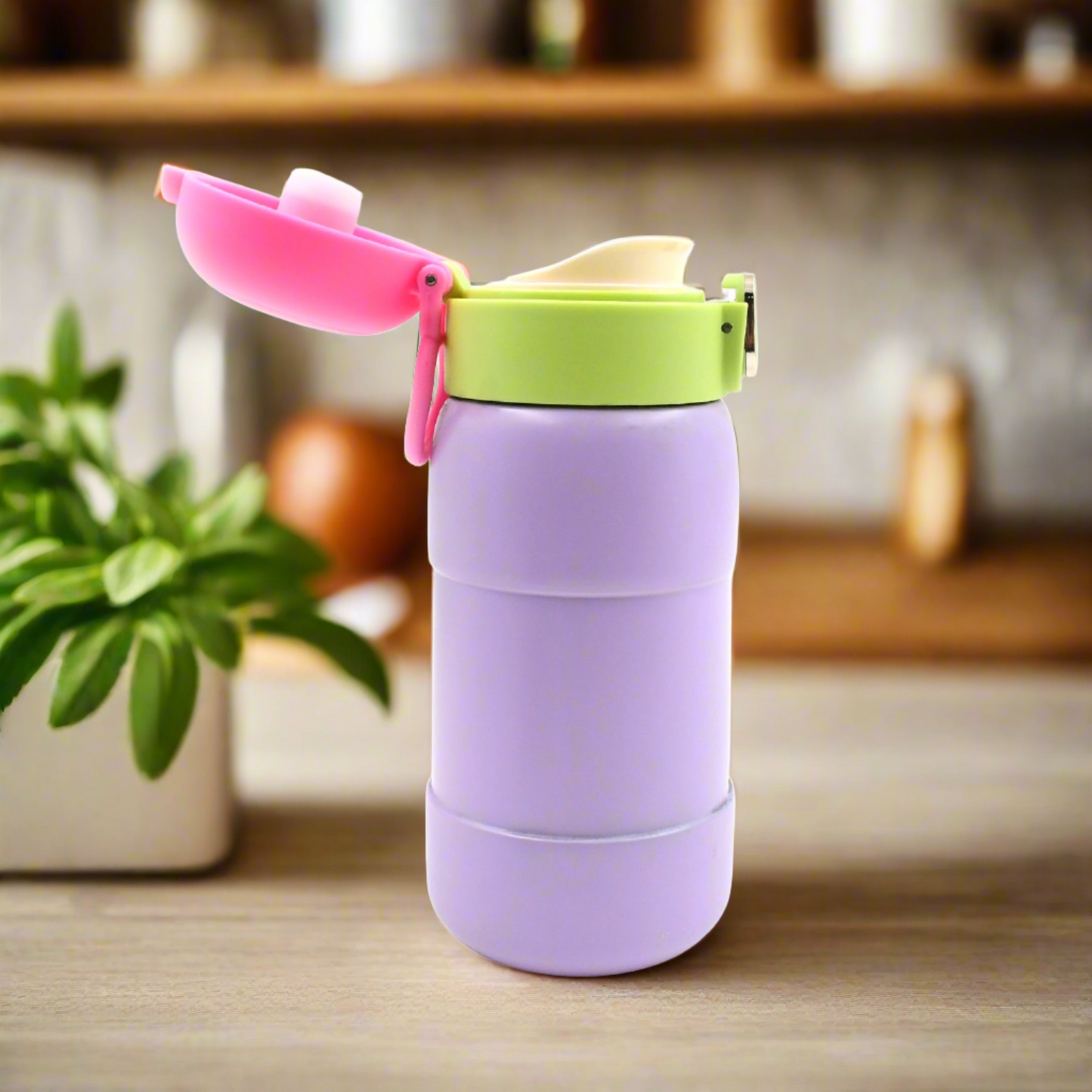 400ml Stainless Steel Water Bottle – Cute, Spill-Proof & BPA-Free for Kids & Adults 🦆🚰✨