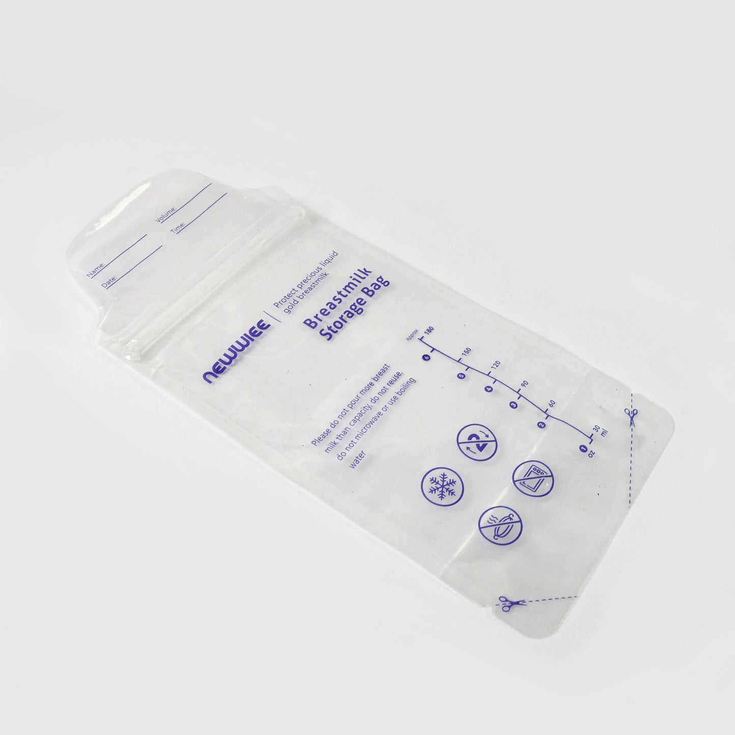 🍼 Breastmilk Storage Bags – Double Zipper Seal (1 Pc)